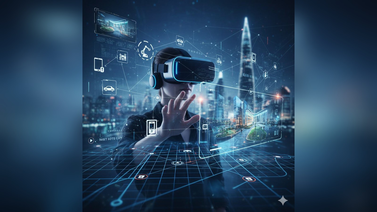 Immersive digital interfaces controlling connected city services